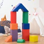 Stora Skumleksaksblock för Barn, 11-delars Set, för Barn 1–3 År, Skum, Färgglad