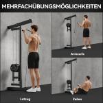 Roddmaskin för Träning och Väggmonterad Fitnessmaskin för Hemmagym Hållbar och Stabil Svart Stål för Styrka och Motion och Träning
