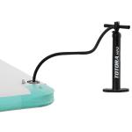 Uppblåsbar Badö för Pool och Sjö, Stor Flytande Lounge för Avkoppling, Robust Design för Upp till 500 kg, Vit/Blå, 304 x 204 x 15 cm