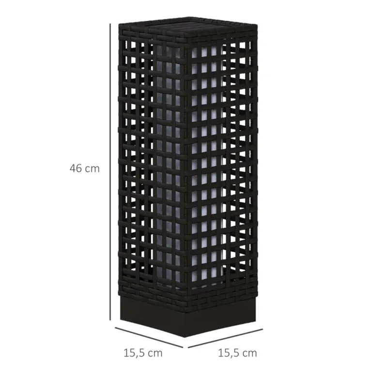 Sollampa Rottinglampa Svart av Plast 15,5 x x 46 cm