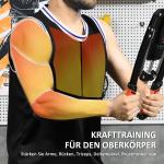 Armtränare med Hydrauliskt Justerbart Motstånd för Styrketräning och Motion Ergonomisk och Hållbar Svart och Röd Stål 10–200 kg