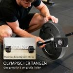 Skivstång Olympisk Rak Svart Stål för Hemmagym och Styrketräning 50 mm Hylsor Maxvikt 200 kg 180 cm Proffsig Skivstång Robust