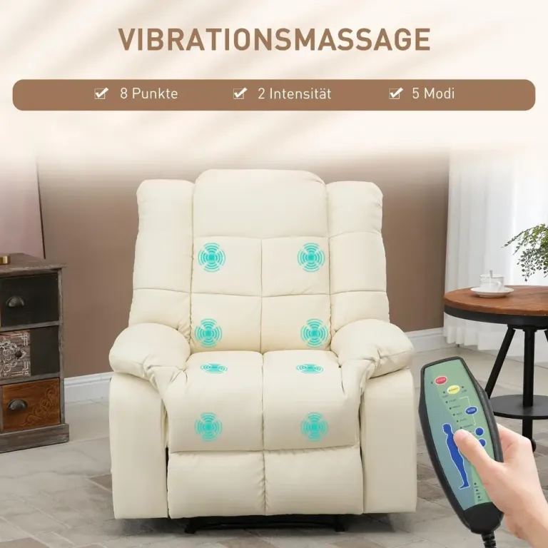 Elektrisk Massagestol i Konstläder 94 x 99 x 99 cm