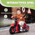 Elektrisk Barnmotorcykel 6V med Musik och Blåsare, 2,5-3 km/h för Barn 2-5 År