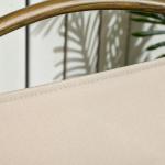 Campingstol Trädgårdsstolar Set med 2 Hopfällbar Khaki av Oxford Tyg och Stål för Pool och Strand Trälook Stol