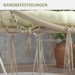 Trädgårdsstolsdyna Sittdyna Beige av Polyester för Trädgårdsmöbler Bekväm Stolsdyna med 10 cm Stoppning Mjuk