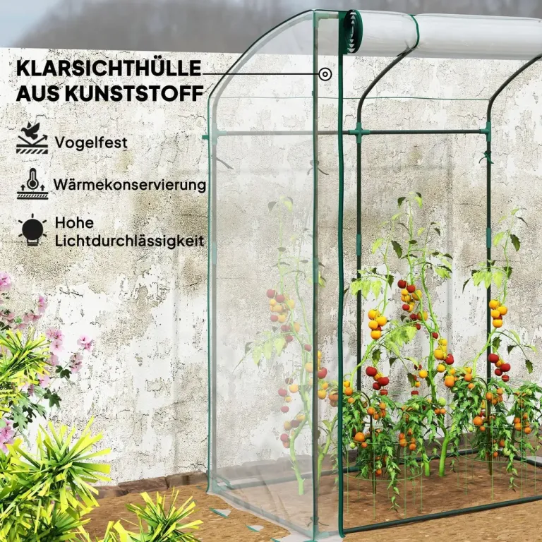 Litet Växthus Tunnelväxthus Transparent 128 x 70 x 170 cm