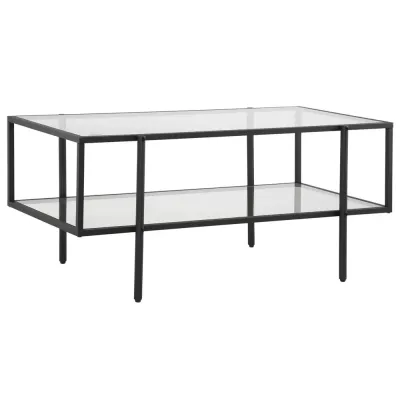 Soffbord i Glas 3 Hyllplan Sidobord 100 x 55 x 45,5 cm