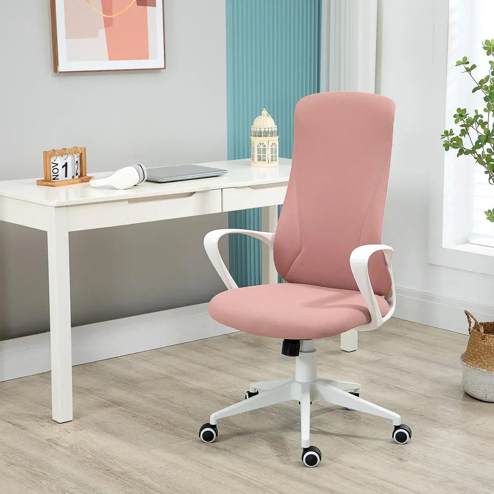 Kontorsstol Rosa av Tyg 110-119,5 cm