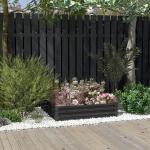 Odlingslåda Stabil Grå Stål för Trädgård och Altan Robust Planteringslåda för Grönsaker och Blommor Hållbar Design i Metall 120 x 120 x 30 cm