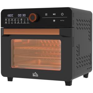 Miniugn Varmluftsfritös Silver av Metall för Matlagning 13 l Ugn med Cirkulerande Luft och 12 Program 40-220 Grader