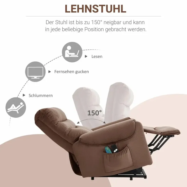 Klädd Matsalsstol i Mörkgrått Tyg Kökstol 66 x 72 x 79 cm