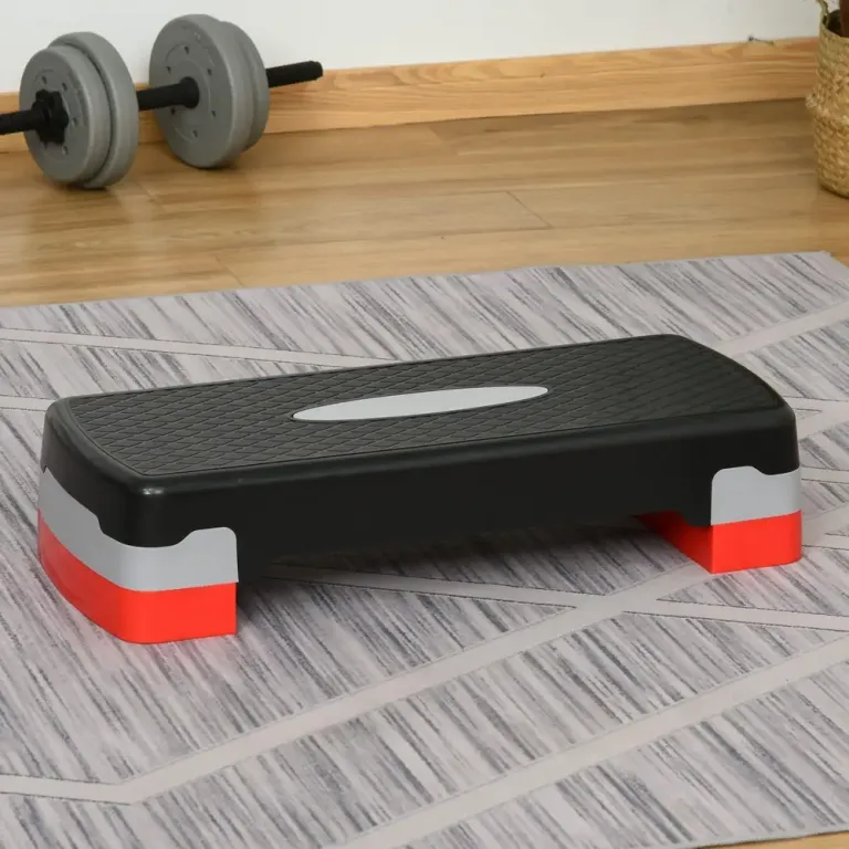 Aerobic Stepper 2-Stegs Höjdjusterbar 68 x 28 x 15 cm