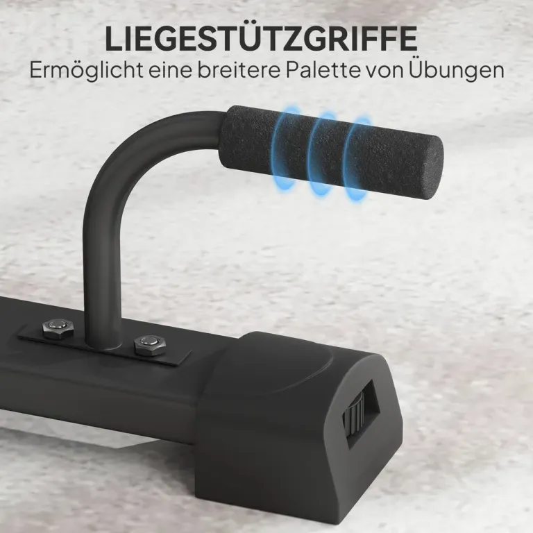 Dipstation och Armhävningsställ Justerbar Höjd, Svart
