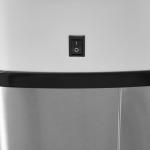 Sopkärl 58 L Automatisk Soptunna med IR-Sensor Rostfritt Stål Hygienisk Silver 40,9 X 28,9 X 68 Cm