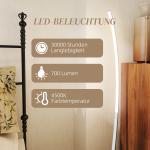 Dimbar LED-halllampa med Fotkontakt, Modern Golvlampa, Silver
