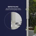 Sidopaneler Sidoväggar Blå av Oxford Material för 3x3m och 3x6m Paviljong Set om 2 Ersättningsväggar med Fönster och Dörr