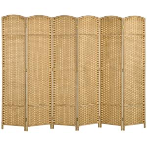6-panels Rumsavdelare, Vikbar, för Vardagsrum, Sovrum och Hemmakontor, Natur