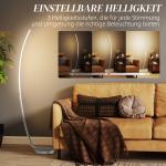 Dimbar LED-halllampa med Fotkontakt, Modern Golvlampa, Silver
