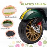Elmotorcykel Barnmotorcykel Mörkgrön av Plast och Metall för Barn 3-6 År 6V Fordon med MP3 och LED Strålkastare 3 km/h