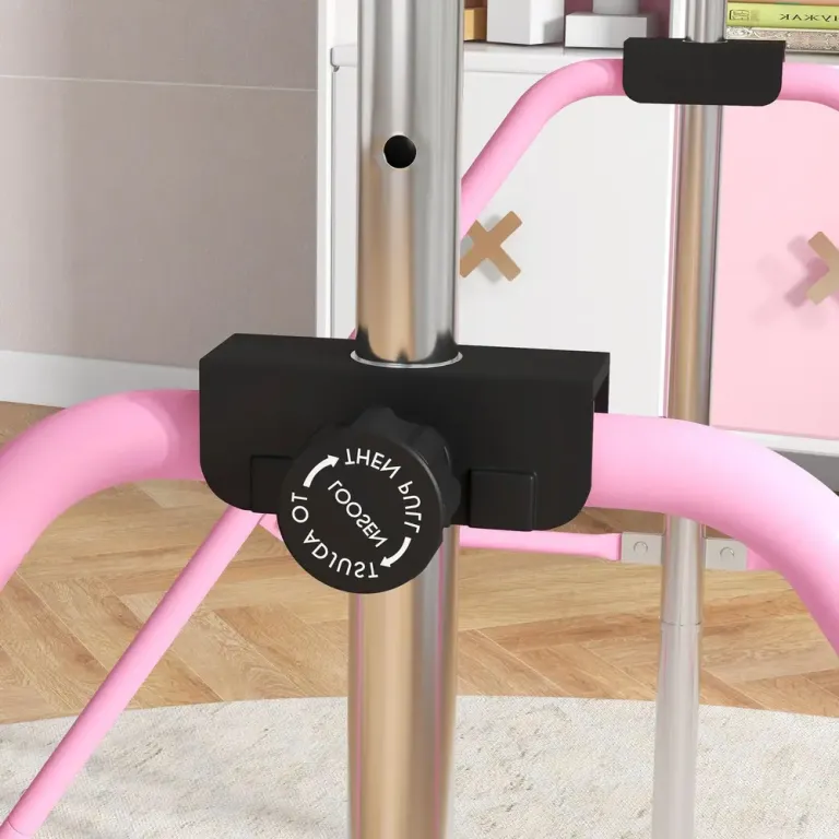 Gymnastikstång för Barn med Romerska Ringar, Rosa