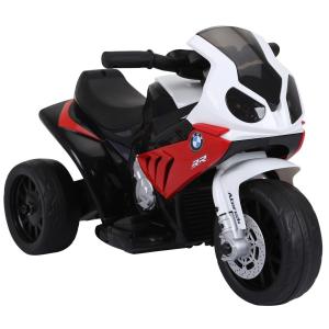 BMW S1000RR Licensierad Elektrisk Trehjuling Barnmotorcykel med Batteri Stål Röd 66 X 37 X 44 Cm