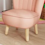 Barnfåtölj Barnsoffa Beige av Teddyfleece och Skum för Barnrum Björnformad Stol för Barn 1,5-3 År