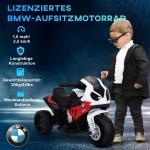 BMW S1000RR Licensierad Elektrisk Trehjuling Barnmotorcykel med Batteri Stål Röd 66 X 37 X 44 Cm