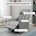 Elektrisk Ståstol TV-Fåtölj Svart av Konstläder och Metall för Vardagsrum Vadderad Relaxstol med Ståhjälp och Liggfunktion