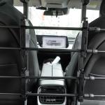 Hundgaller för Bil, Justerbar Säkerhetsbarriär för Bagageutrymme, Universalt Galler för Hundtransport, Svart, 89-150 x 76-124 cm