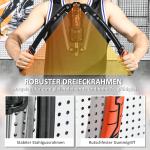 Armtränare med Hydrauliskt Justerbart Motstånd för Styrketräning och Motion Ergonomisk och Hållbar Svart och Röd Stål 10–200 kg