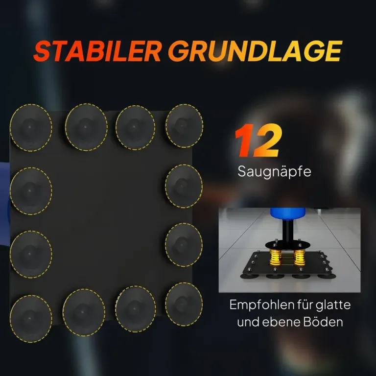 Boxningsställ med Speedball och Stång Blå Stål 205 cm