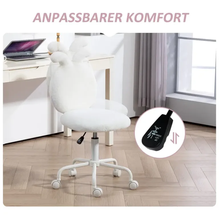 Kontorsstol med Kaninöron Höjdjusterbar