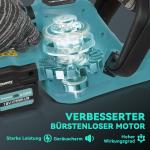 Sladdlös Elektrisk Häcksax med 51 cm Klipplängd och Batteri, Blå
