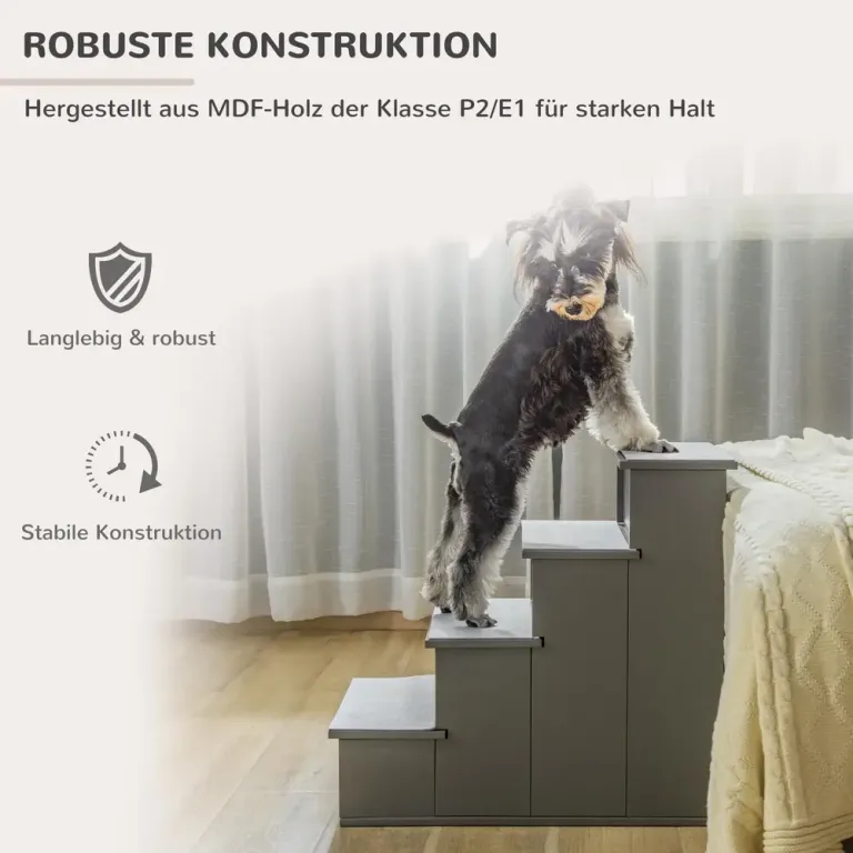 Hundtrappa Djurtrappa Grå av Plast 40 x 59 x 54,2 cm