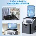 Iskubsmaskin 20 kg/24h med 3,2 L Vattentank, Svart, 2,3 L