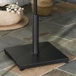 Parasollställ Paraplyhållare Metall för Ø35/38/48 Mm Paraplyer Stabil och Robust Svart 45 X 45 X 39 Cm