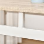 Matgrupp 5-Delat Matbordsset MDF och Metall 1 Bord och 4 Stolar Modern Matsal Grå och Vitt