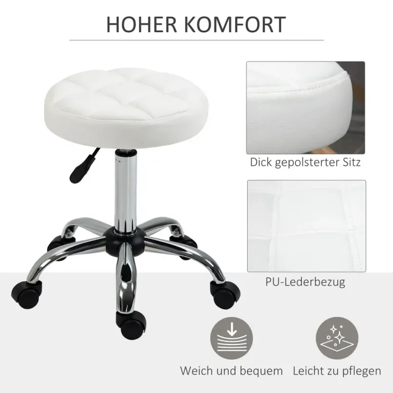 Vridbar Salongspall Höjdjusterbar 5 x 48–63 cm