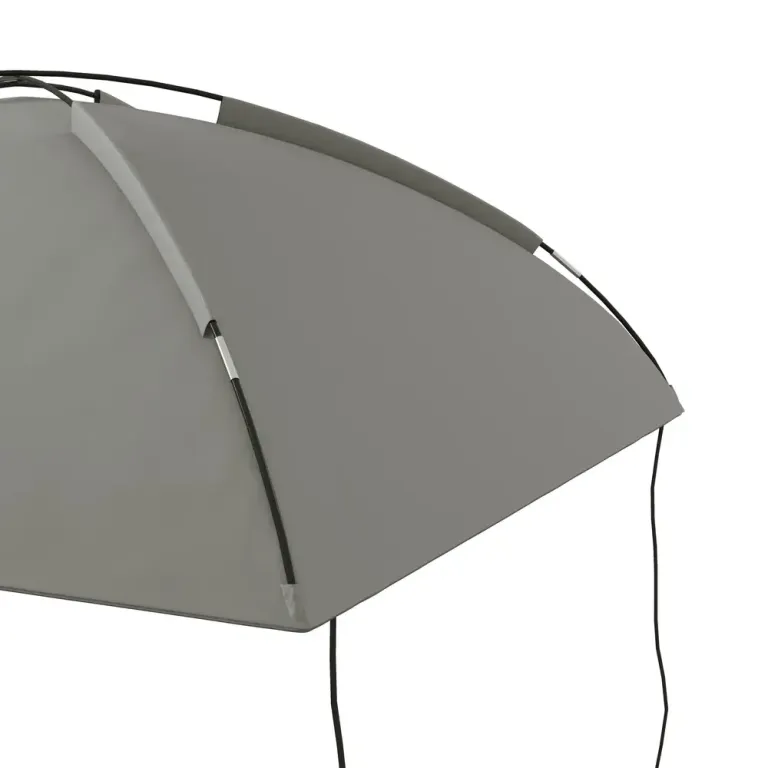 Biltält Markis Grå av Tyg och Metall 2,9 x 2,8 x 2,3-2,6 m