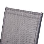 Hopfällbara Campingstolar 2-Pack, Bekväma Fiskestolar med Armstöd, Lättviktiga Utestolar i Metall, Grå, 58 x 64 x 94 cm