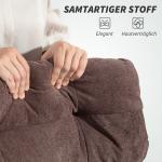 Kontorsstol med Justerbart Ryggstöd, Rullande Stoppad Fåtölj, Höjdjusterbar i Stål, Brun