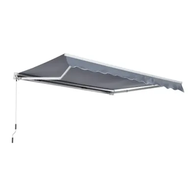 Ledarmsmarkis Klämmarkis Uteplatsmarkis 3,95 x 3 m