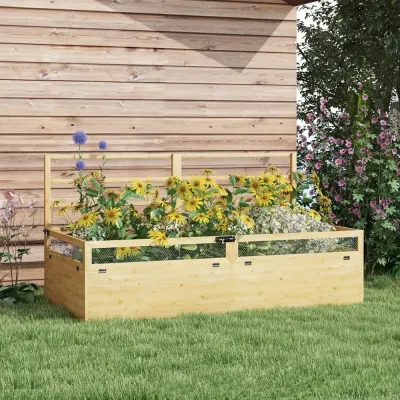 Odlingsbänk Odlingslåda Natur av Trä 183 x 98,5 x 95 cm