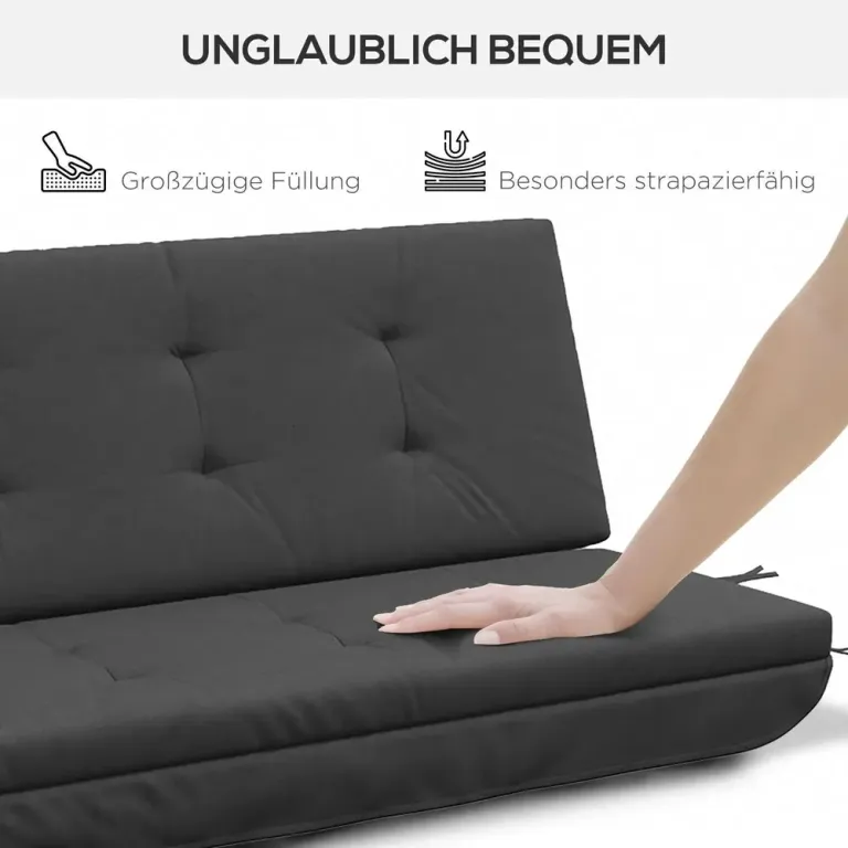 Dyna till Hammock 3-Sits Sittdyna med Ryggstöd 170 Cm