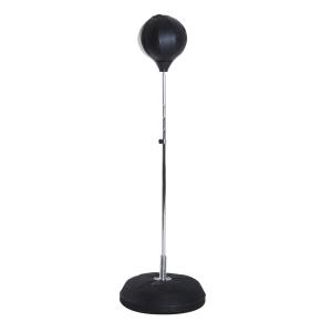 Boxningsset med Stansboll, Höjdjusterbar, Inklusive Boxningshandskar, 126–144 cm, Svart