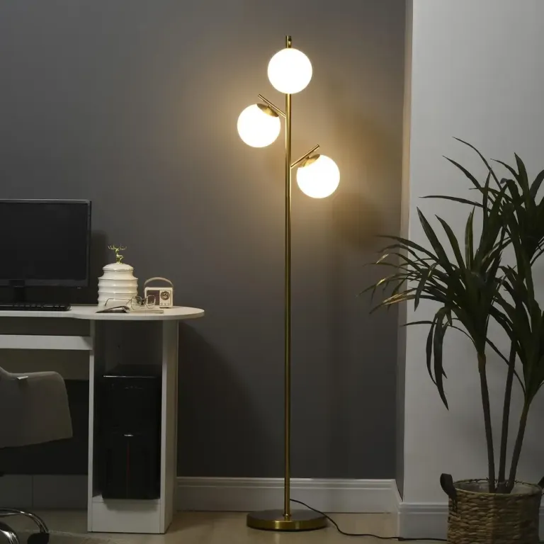 Golvlampa Silver av Glas och Metall 3 169 cm 27 x 169 cm