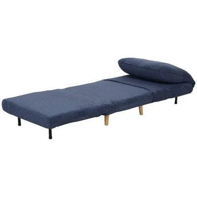 Bäddsoffa Stolsäng 2-i-1 Blå av Manchester 82 x 89 x 83 cm