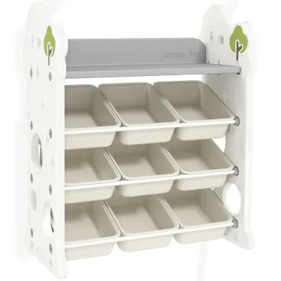 Barnhylla Leksaksförvaring Krämvit av Plast 77 x 42 x 94 cm