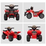 Elektrisk Fyrhjuling för Barn, Tuff ATV med LED-Ljus och Stora Hjul, Rolig Leksaksbil för Utomhuslek, Rosa, 70 x 42 x 45 cm, 18-36 månader